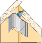 Couvre joint d'angle PVC gris à clipser larg. 70mm lg. 300cm