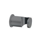 SUPPORT DOUCHETTE ROND MURAL LAITON METAL BROSSE