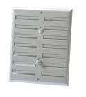 GRILLE FERMETURE ALUMINIUM GRIS 17X14     - LF1714G