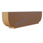 Protège Panne Double.Long 1200mm** Epaisseur 100mm x 250mm - Protège Panne Double.Long 1200mm** Epaisseur 100mm x 250mm couleur MARRON