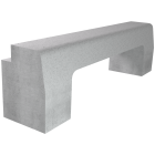 Bordure T3 avaloir traversant béton gris CE 3.5 - long. 1m x larg. 17cm x haut. 28cm