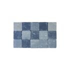 Pavé en béton - Tambouriné 15x15x6 Gris-Noir