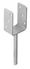 PIED DE POTEAU EN U  A ANCRER 141 X 120 X 4  Bte 6