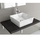 Vasque à poser NESLA sans siphon ni bonde de vidage PORCELAINE BLANCHE