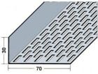 Profilé de ventilation en L, perforation rectangulaire aluminium Noir Section ventilation 254 cm² / ml