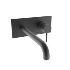 FACADE MITIGEUR LAVABO BEC 225 MM PICCHE BLACKMAT