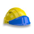 Casque - Orizon jaune visiere bleue - Taille unique