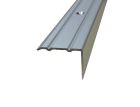 NEZ DE MARCHE EQUERRE ALU PERCE ANODISE NATUREL 24.5 X 18MM L.1500MM