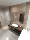 Receveur de douche à  carreler polystyrà¨ne extrudé - SLIM BOARD gris clair rectangle - long. 185cm x larg. 90cm