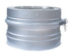 Tuyau inox / galva isolé pour foyers ouvers, fermés, inserts, poêles  diam. 200/240 mm - long. 0,15m
