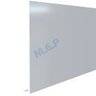 Rivecel '9' Planche de rive en PVC cellulaire hauteur 400 mm X 5 mlép 9 mm - Rivecel '9' Planche de rive en PVC cellulaire hauteur 400 mm X 5 mlép 9 mm couleur BLANC