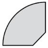 Quart de rond en MDF revêtu papier noir - Long. 2400 mm