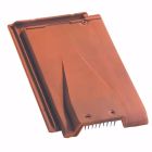 Tuile de ventilation terre cuite HP10 Argentique - long. 47 cm x larg. 30,8 cm