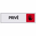 PLAQUE 170X45 PRIVE                 SC