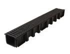 Caniveau avec grille fonte - long. 1m x larg. 130mm - classe B125