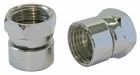 2 Raccords muraux droit - Ecrou tournant 20/27 - Ecrou tourant 15/21