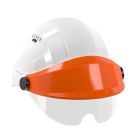 Casque - Orizon blanc visiere orange avec lunette - Taille unique