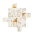 Carrelage Mur|Mur Intérieur|Mur Extérieur| en Grés cérame - Adage Arabescato Mosaici Mos Dek