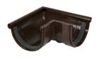 ANGLE DE GOUTTIERE EXTERIEUR A JOINT POUR PROFILE LG25 MARRON - UAE25M