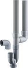siphon machine à laver double sortie horizontale Ø40
