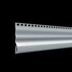 Pièce de base blanche pour Bardage Barlyte long. 2,90m x larg. 10cm