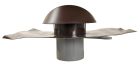 CHAPEAU VENTILATION COLLERETTE ETANCHEITE D 125 MARRON     - VVE12M
