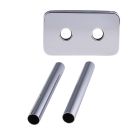 kit cache tube alimentation chauffage platine EA50 chromé