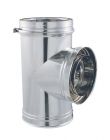 TE 90° NU DOUBLE PAROI INOX Ø300