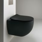 BLOC WC MINI  CIOTOLA SUSPENDU AVEC ABATTANT SC  NO RIM BLACK  MAT