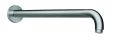 bras de douche rond 35 cm metal brosse