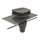 Terminal de ventilation Valetis ardoise universel anthracite avec multidiam