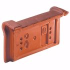 Rive universelle terre cuite Flammé rustique - long. 38,1 cm