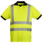 Polo hi-viz jaune bande baudrier XXXL classe 2