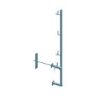 Garde-Corps Mur 40Cm Débord 20Cm Avec Traversée De Mur Articulée 40Cm