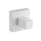 PORTE PEIGNOIR QUATTRO LARGE LAITON BLANC
