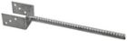 PIED POTEAU EN U A SCELLER  91 X 400 mm Acier - P/1