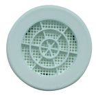 GRILLE FIXE RONDE A CLIPSER DIA 80 A/M BLANCHE