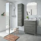 Meuble FUSSION CHROME 700 3 tiroirs  ALSACE 697 x 868 x 450 mm