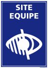SIGNALETIQUE SITE EQUIPE MALVOYANT 210MM X 150MM