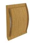 GRILLE DESIGN A FERMETURE POUR TUBE DIAMETRE 100 CHÊNE LIEGE   - FDT100CL