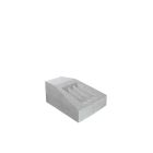 Bordure ilot I4 trapeze courbe béton gris CE 6.0 - long. 13/26cm x larg. 30cm x haut. 18/11cm