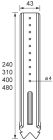 SUSPENTE SUPER LONGUE LG 480 MM 17/47