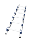 Échelle de toit aluminium 1 plan EVOKLIP entraxe  250 mm ˗ haut. 1,589m - Evoklip - Echelles seules