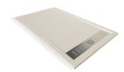 RECEVEUR EN SOLIDSTONE 1400X900X30 AVEC BORDURE ET GRILLE LARGE CREME