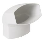 COUDE 90X56 OVATION 28 MF 67'30 BLANC     - UCN6GTB