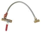 Kit By-pass standard avec flexible EPDM tresse inox 50 cm - Kit pratique et rapide à installer pour une maintenance facilitée - MM-3/4' - 2 vannes d'arrêt manette plate 1/4 Tour - ACS