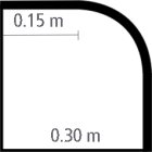 Angle rond sortant DR VÉNÉTIE 30x30x2 cm Anthracite CE