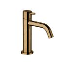 robinet lave mains eau froide or rose brossé