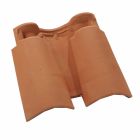 Tuile double bourrelet deux tiers pureau terre cuite Canal S Pastel - long. 36,5 cm
