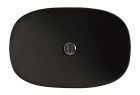 lavabo ceramique wild dim 60 a poser sans trop plein black mat